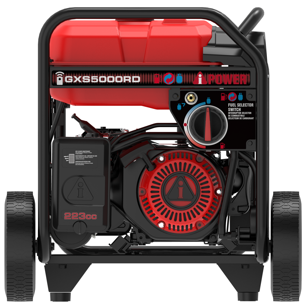 GXS5000RD Remote Dual Fuel Portable Generator