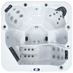 Luxuria Spas 220 Volt 6 – Person 55 – Jet Square Plug & Play Hot Tub with Ozonator