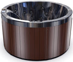 Luxuria Spas 5 – Person 39 – Jet Acrylic Rectangular Round Hot Tub with Ozonator in Mocha