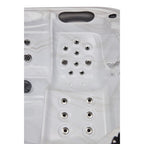 Luxury Spas 5 – Person 52 – Jet Acrylic Square Hot Tub with Ozonator in Gray