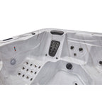 Luxury Spas 5 – Person 52 – Jet Acrylic Square Hot Tub with Ozonator in Gray