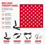 Premium 144 LED Red Light Therapy Panel Facial Body Light Therapy Lamp Skin Care Beauty Device Infrared Relaxation Home Use Electric Plug
