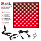 Premium 144 LED Red Light Therapy Panel Facial Body Light Therapy Lamp Skin Care Beauty Device Infrared Relaxation Home Use Electric Plug