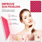 Premium 144 LED Red Light Therapy Panel Facial Body Light Therapy Lamp Skin Care Beauty Device Infrared Relaxation Home Use Electric Plug