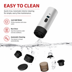 Premium 15 Bar Portable Espresso Machine Wireless Coffee Maker 3 in 1 Capsule Ground Self Heating Rechargeable Travel Espresso Coffee Maker