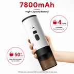Premium 15 Bar Portable Espresso Machine Wireless Coffee Maker 3 in 1 Capsule Ground Self Heating Rechargeable Travel Espresso Coffee Maker