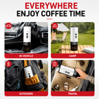 Premium 15 Bar Portable Espresso Machine Wireless Coffee Maker 3 in 1 Capsule Ground Self Heating Rechargeable Travel Espresso Coffee Maker