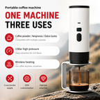 Premium 15 Bar Portable Espresso Machine Wireless Coffee Maker 3 in 1 Capsule Ground Self Heating Rechargeable Travel Espresso Coffee Maker