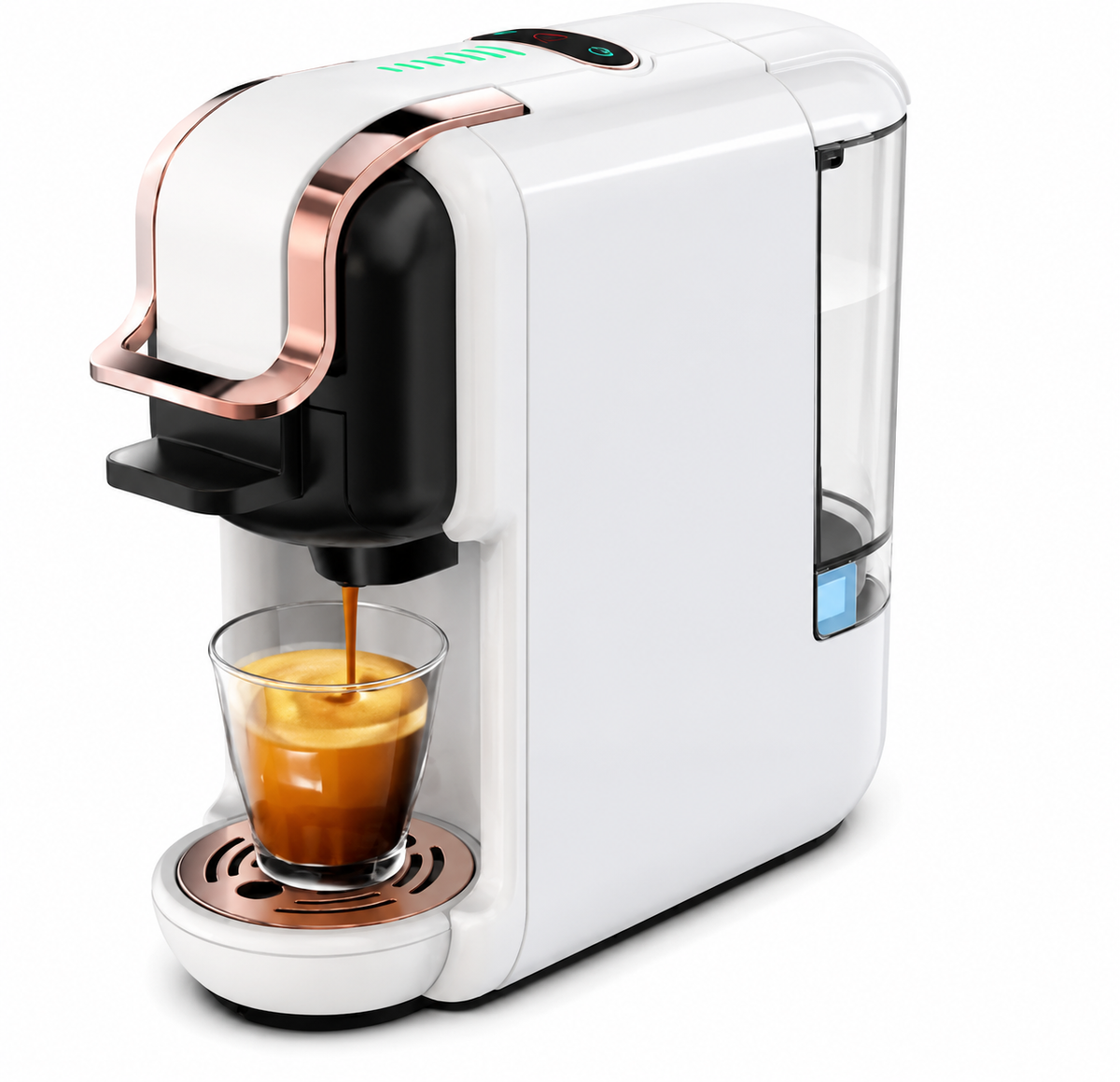 Premium 19 Bar Fully Automatic Italian Coffee Machine 1450W Espresso Maker Multi System Capsule Powder One Touch Coffee Brewer Home Office Use