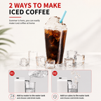 Premium 19 Bar Fully Automatic Italian Coffee Machine 1450W Espresso Maker Multi System Capsule Powder One Touch Coffee Brewer Home Office Use