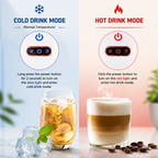 Premium 19 Bar Fully Automatic Italian Coffee Machine 1450W Espresso Maker Multi System Capsule Powder One Touch Coffee Brewer Home Office Use