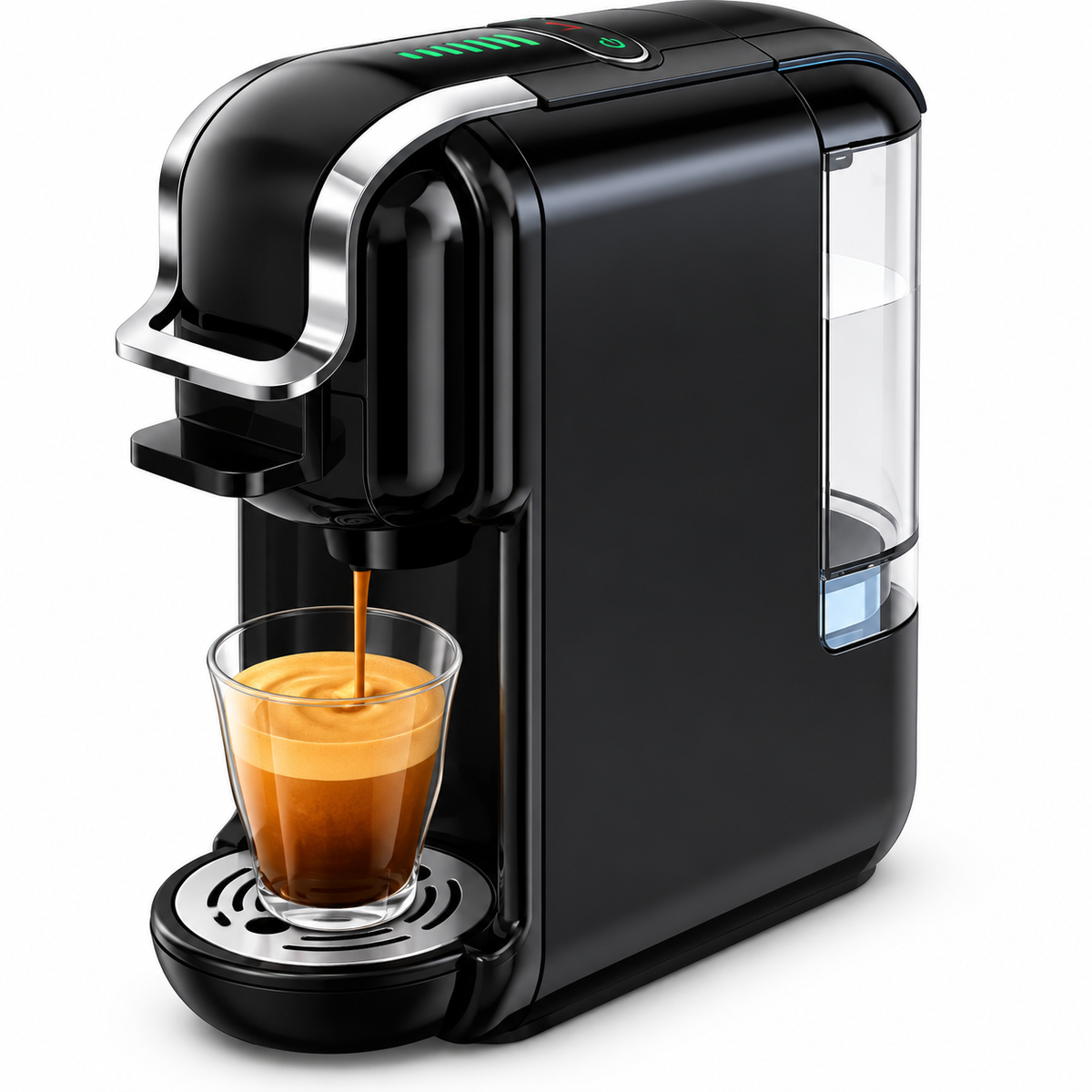 Premium 19 Bar Fully Automatic Italian Coffee Machine 1450W Espresso Maker Multi System Capsule Powder One Touch Coffee Brewer Home Office Use