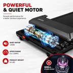 Premium 2-in-1 Walking Pad Treadmill Compact Under Desk Electric Treadmill 2.5HP Quiet Motor LED Display Bluetooth Portable Home Office Fitness Machine
