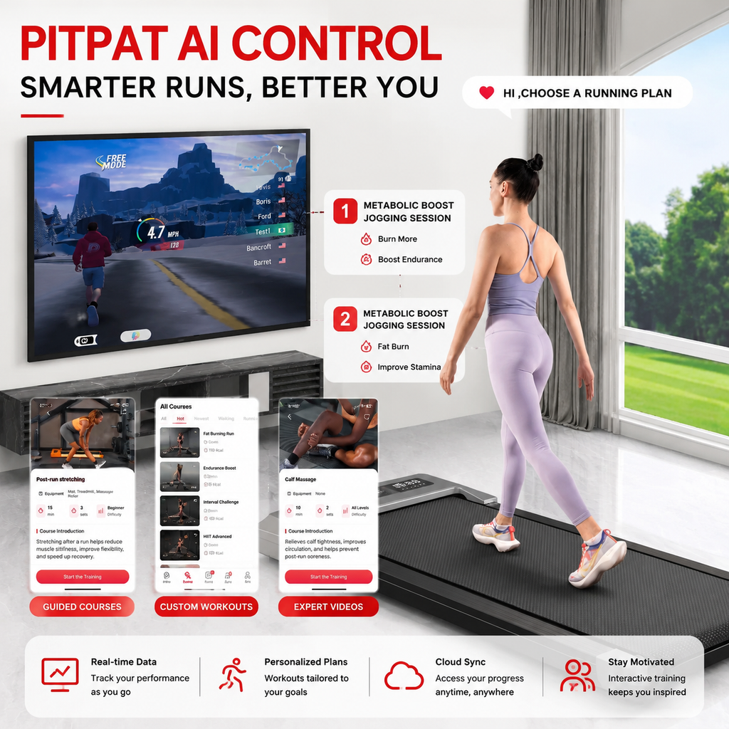 Premium 2-in-1 Walking Pad Treadmill Compact Under Desk Electric Treadmill 2.5HP Quiet Motor LED Display Bluetooth Portable Home Office Fitness Machine