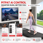 Premium 2-in-1 Walking Pad Treadmill Compact Under Desk Electric Treadmill 2.5HP Quiet Motor LED Display Bluetooth Portable Home Office Fitness Machine