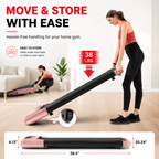 Premium 2-in-1 Walking Pad Treadmill Compact Under Desk Electric Treadmill 2.5HP Quiet Motor LED Display Bluetooth Portable Home Office Fitness Machine