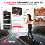 Premium 2-in-1 Walking Pad Treadmill Compact Under Desk Electric Treadmill 2.5HP Quiet Motor LED Display Bluetooth Portable Home Office Fitness Machine