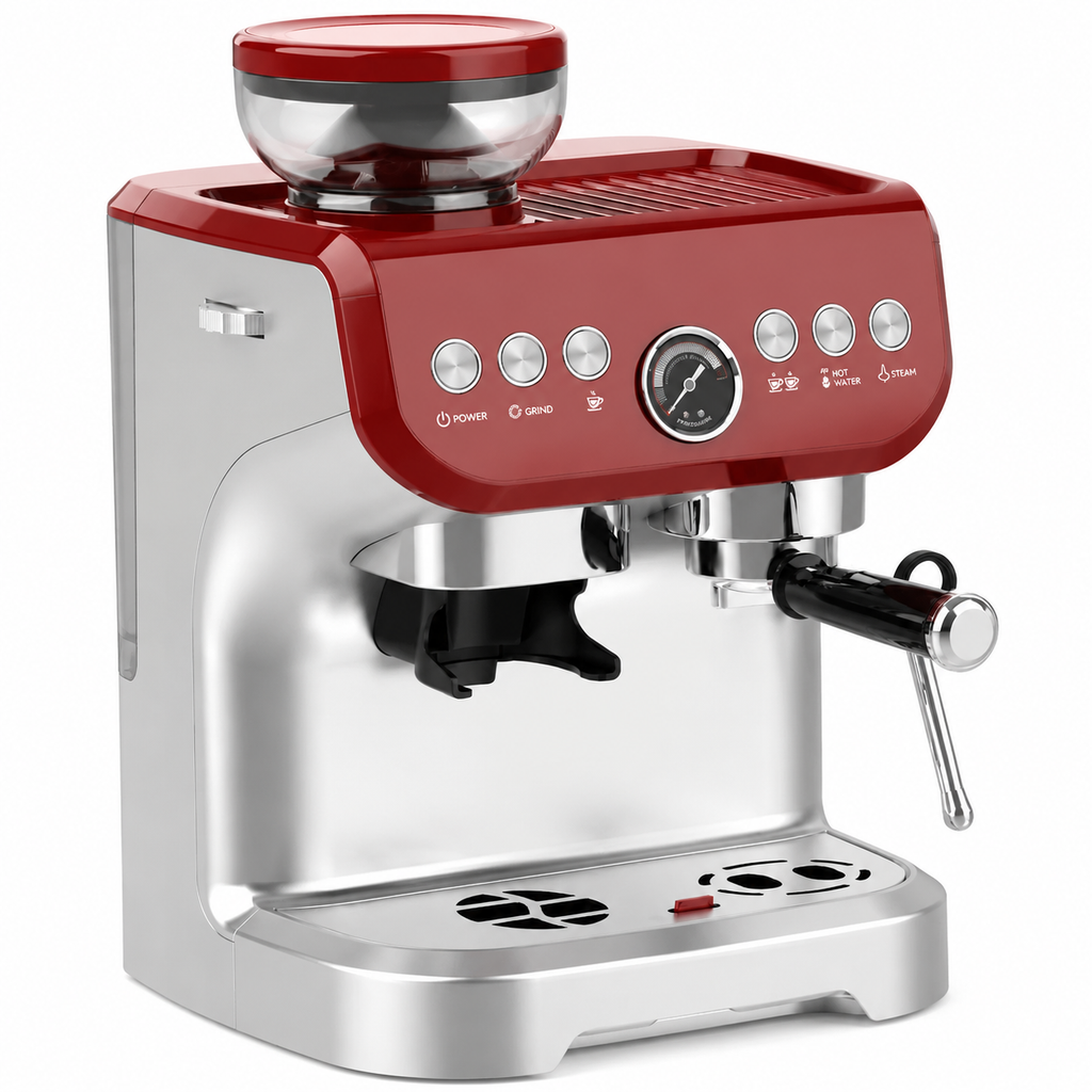 Premium 20 Bar Semi Automatic Espresso Machine 1560W Commercial Coffee Maker 2.5L Water Tank Milk Frother Steam Cappuccino Latte Home Office Use