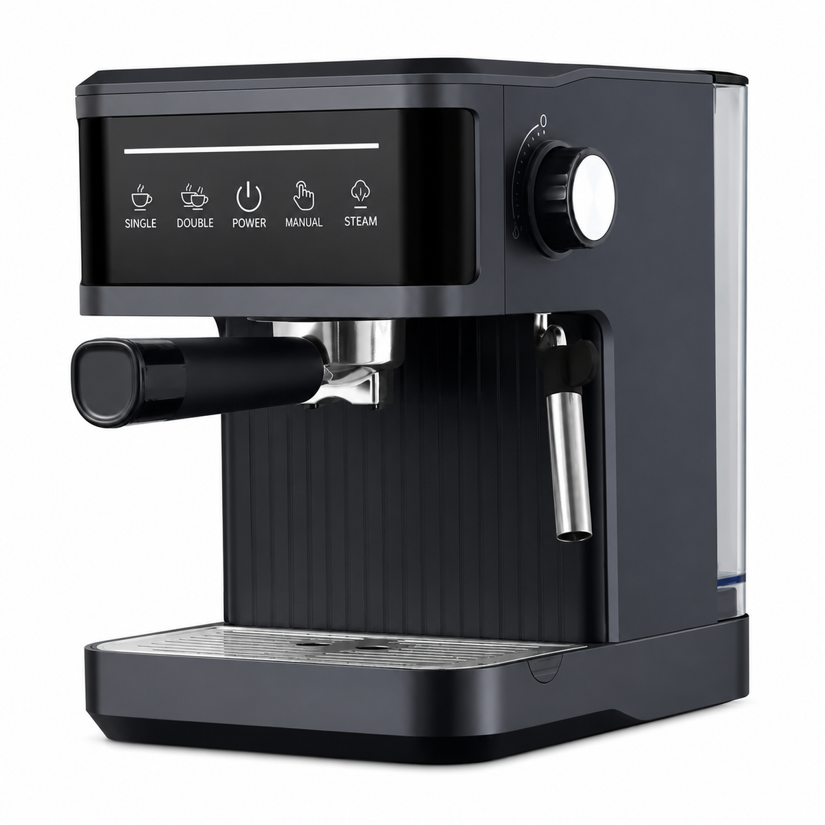 Premium 20 Bar Semi Automatic Espresso Machine 800W Cappuccino Coffee Maker Milk Frother Dual Cup 1.8L Water Tank Home Office Espresso Machine