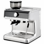 Premium 20 Bar Semi-Automatic Espresso Machine with Built-In Grinder 1450W Coffee Maker Conical Burr Grinder Steam Wand Espresso Latte Cappuccino Machine Home Use