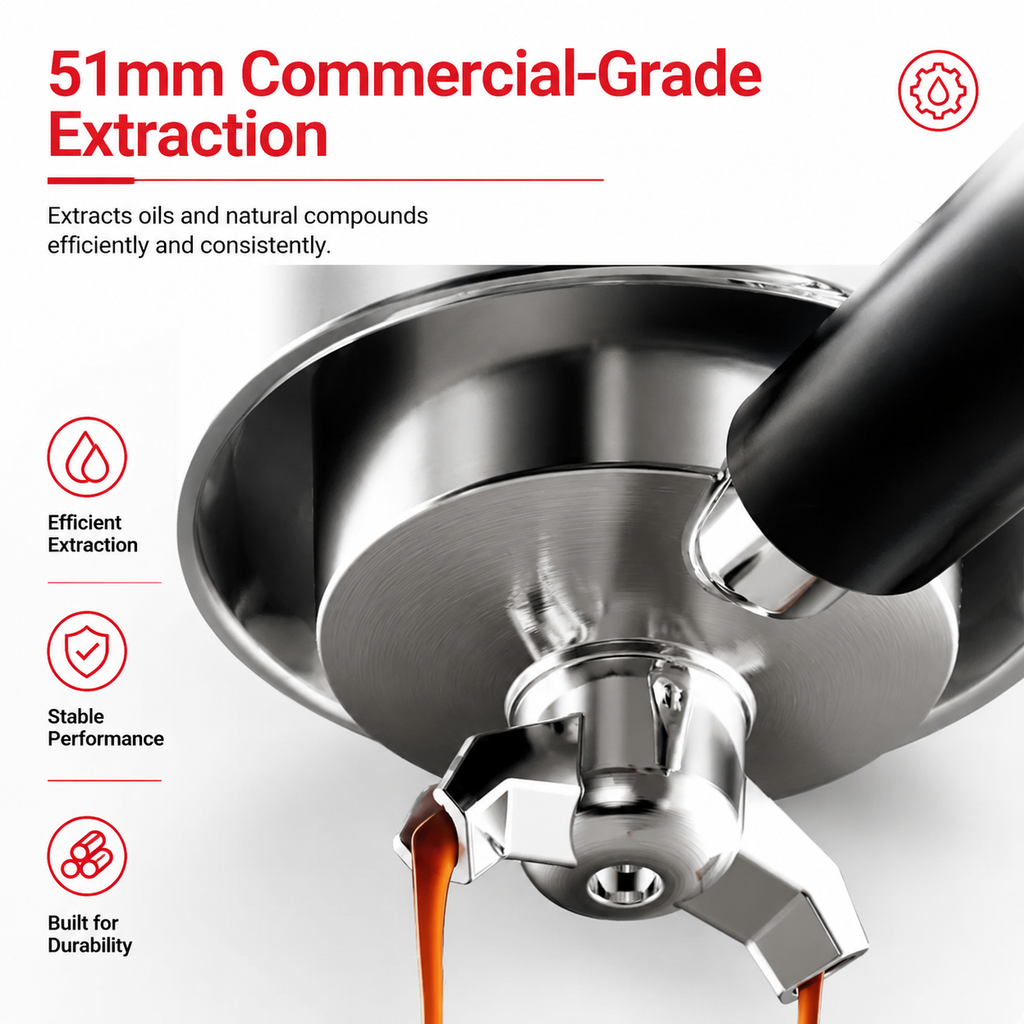 Premium 220V Semi Automatic Espresso Coffee Machine Built In Grinder Coffee Maker Bean to Cup Espresso Brewer Home Commercial Use 5 Cup Capacity