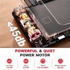 Premium 2.5HP Walking Pad Under Desk Treadmill Portable 2 in 1 Compact Electric Walking Machine LED Display Remote Control Home Office Fitness