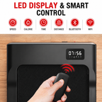 Premium 2.5HP Walking Pad Under Desk Treadmill Portable 2 in 1 Compact Electric Walking Machine LED Display Remote Control Home Office Fitness