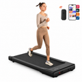 Premium 2.5HP Walking Pad Under Desk Treadmill Portable 2 in 1 Compact Electric Walking Machine LED Display Remote Control Home Office Fitness