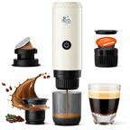 Premium 3 in 1 Portable Espresso Machine 19 Bar Self Heating Coffee Maker USB-C Rechargeable Travel Capsule Ground Espresso Coffee Maker Portable