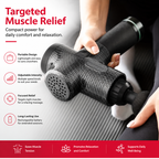 Premium 30-Level Massage Gun Deep Tissue Muscle Massager Body Neck Electric Percussion Therapy Device Noise Reduction Portable Recovery Tool
