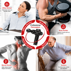 Premium 30-Level Massage Gun Deep Tissue Muscle Massager Body Neck Electric Percussion Therapy Device Noise Reduction Portable Recovery Tool