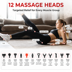 Premium 30-Level Massage Gun Deep Tissue Muscle Massager Body Neck Electric Percussion Therapy Device Noise Reduction Portable Recovery Tool