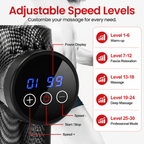 Premium 30-Level Massage Gun Deep Tissue Muscle Massager Body Neck Electric Percussion Therapy Device Noise Reduction Portable Recovery Tool