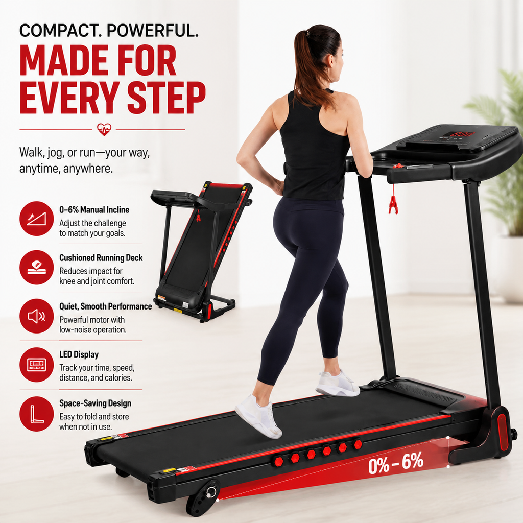 Premium 3.0HP Auto Folding Treadmill 10MPH Motorized Running Machine 350 lb Capacity Shock Absorption Bluetooth Home Gym Folding Treadmill