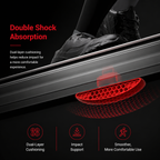 Premium 3.0HP Brushless Foldable Treadmill 300 lb Capacity Home Running Machine with Dual Shock Absorption Heart Rate Monitor Bluetooth LED Console