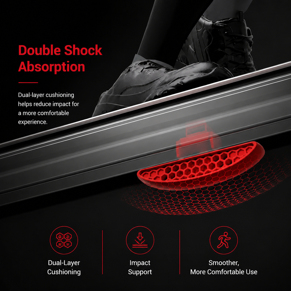 Premium 3.0HP Brushless Foldable Treadmill 300 lb Capacity Home Running Machine with Dual Shock Absorption Heart Rate Monitor Bluetooth LED Console