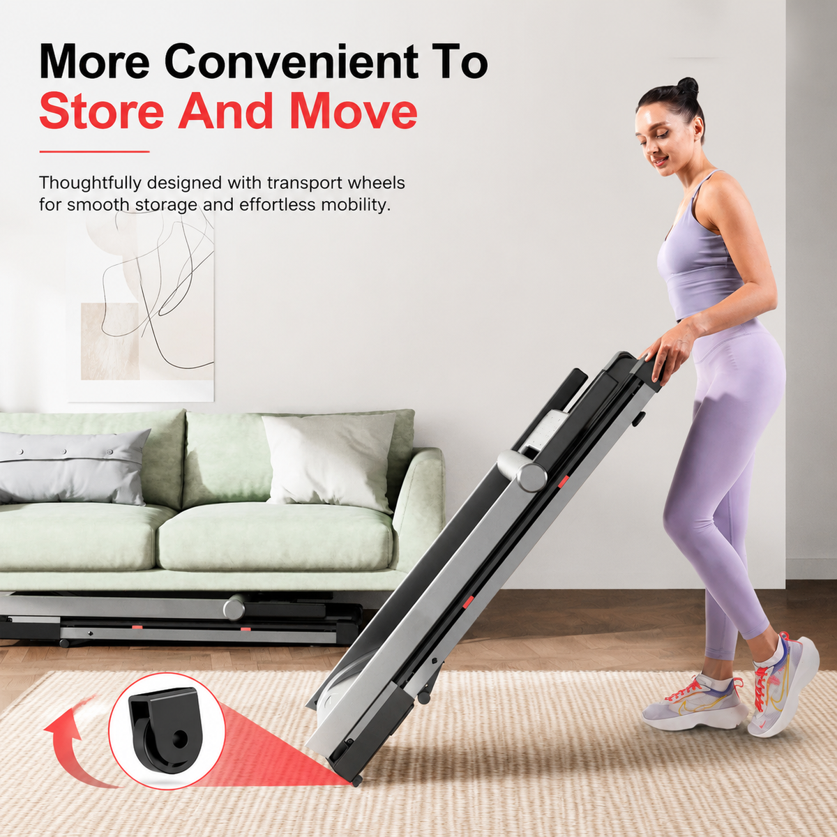 Premium 3.5HP Foldable Incline Treadmill 10MPH Smart App Walking Pad 350 lb Capacity 6% Incline Touch Screen Bluetooth Home Running Machine