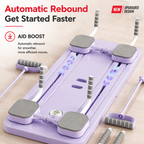Premium 4 in 1 Foldable Fitness Board Home Gym Pilates Step for Abdominal Chest Core Training Push Up Board Compact Multi Functional Exercise Platform X