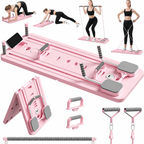 Premium 4 in 1 Foldable Fitness Board Home Gym Pilates Step for Abdominal Chest Core Training Push Up Board Compact Multi Functional Exercise Platform X