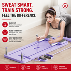 Premium 4 in 1 Foldable Fitness Board Home Gym Pilates Step for Abdominal Chest Core Training Push Up Board Compact Multi Functional Exercise Platform X