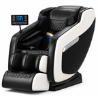 Premium 4D Zero Gravity Massage Chair Full Body Shiatsu Recliner Heating Airbag Compression Bluetooth Music Home Relaxation Ergonomic Comfort Furniture Use
