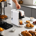 Premium 5-in-1 Capsule Coffee Machine 20 Bar Espresso Maker Compatible with Nespresso K-Cup Dolce Gusto ESE Pods Ground Coffee Hot Cold Brew Coffee Machine