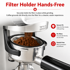 Premium Bean to Cup Espresso Machine with Grinder 20 Bar Dual Boiler Coffee Maker Touchscreen Built-In Burr Grinder Steam Wand Home Espresso Machine