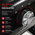 Premium Bean to Cup Espresso Machine with Grinder 20 Bar Dual Boiler Coffee Maker Touchscreen Built-In Burr Grinder Steam Wand Home Espresso Machine