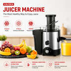 Premium Centrifugal Juicer 600W 3 Inch Wide Chute Dual Speed Stainless Steel Blade Fast Juice Extractor for Whole Fruits Vegetables Easy Clean Kitchen Juicer Machine