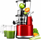 Premium Cold Press Juicer Wide 3.27 Inch Chute BPA Free High Juice Yield Low Noise Masticating Juicer for Whole Fruits Vegetables Leafy Greens Home Use