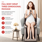 Premium Electric Full Body Massage Cushion Shiatsu Kneading Neck Back Waist Leg Massager Infrared Heating Vibration Seat Home Office Chair Use