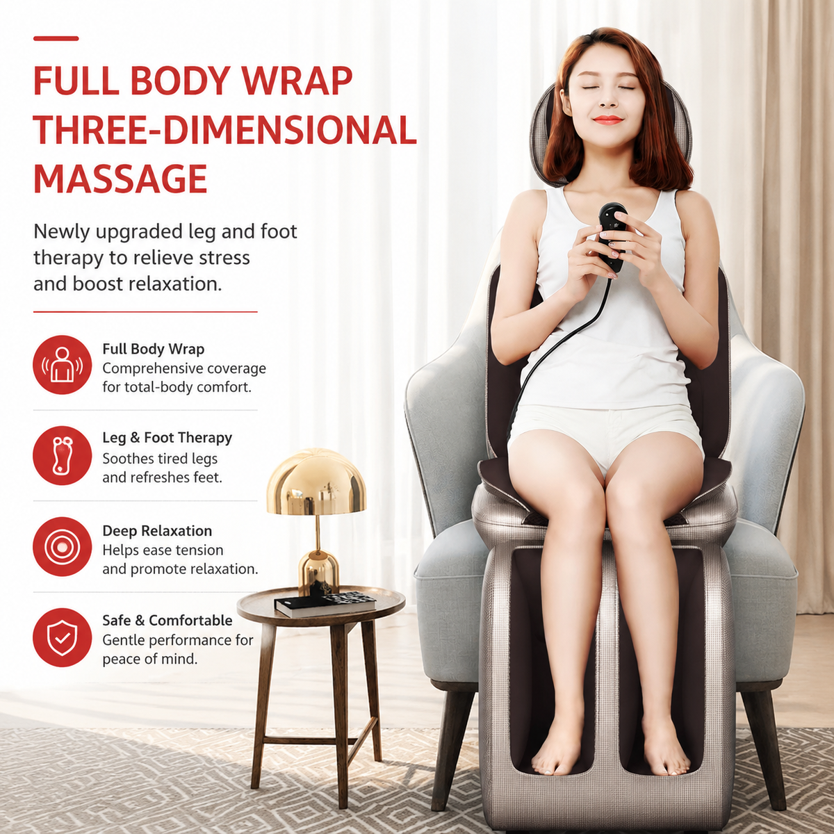 Premium Electric Full Body Massage Cushion Shiatsu Kneading Neck Back Waist Leg Massager Infrared Heating Vibration Seat Home Office Chair Use