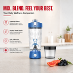 Premium Electric Protein Shaker Bottle 7500RPM USB-C Rechargeable Self Cleaning Mixer Built-in Powder Storage BPA-Free Portable Smooth Drink Blender Gym Travel Use