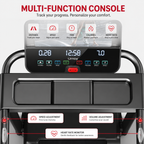 Premium Foldable Smart Treadmill 3.0HP Brushless Motor Quiet Under 45dB Bluetooth Audio 7 Layer Shock Absorption LED Display Compact Home Running Machine